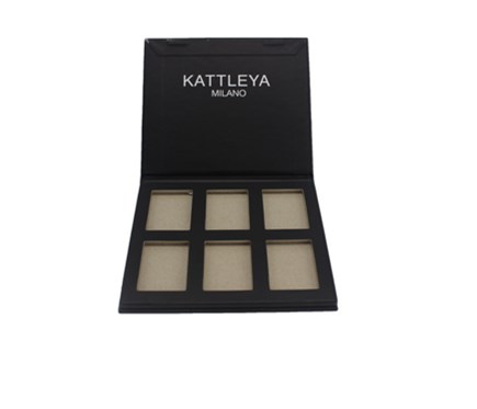 Makeup palette with logo hot stamping