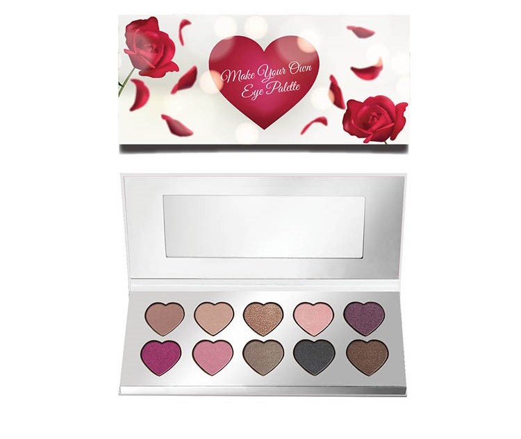 Heart shape eyeshadow palette