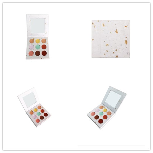 Lip gloss palette with paper material